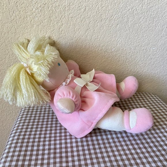 Vintage Eden Wind Up Musical Baby Girl Doll You Are My Sunshine Pink Plush 11'' - Picture 6 of 10